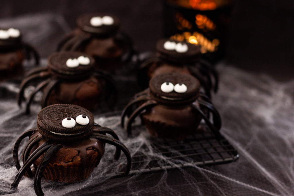 Spinnen-Muffins zu Halloween | kathleensdream.de
