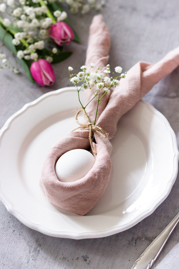 Wunderschöne Tischdekoration zu Ostern